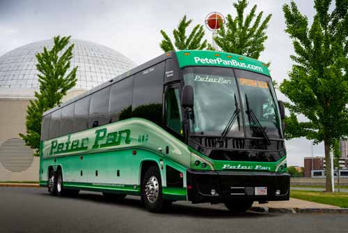 the peter pan express bus is the safest and fastest way to visit washington dc