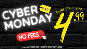 Score major savings on your next trip with Peter Pan’s Cyber Monday fares starting at just $4.99—available for one week only.