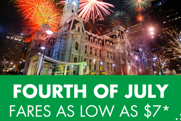 July 4th celebrations with Peter Pan Bus Lines