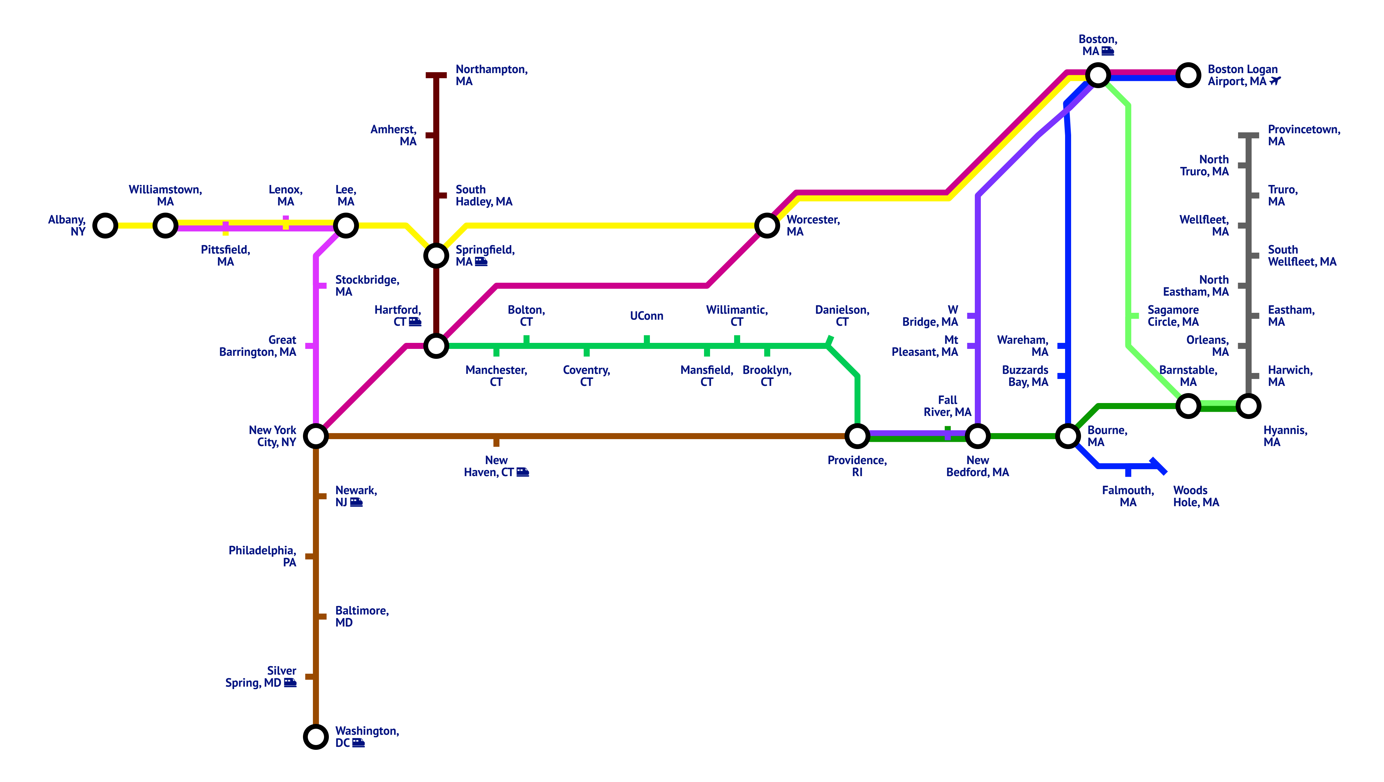 Travel Network Map Jan 2025
